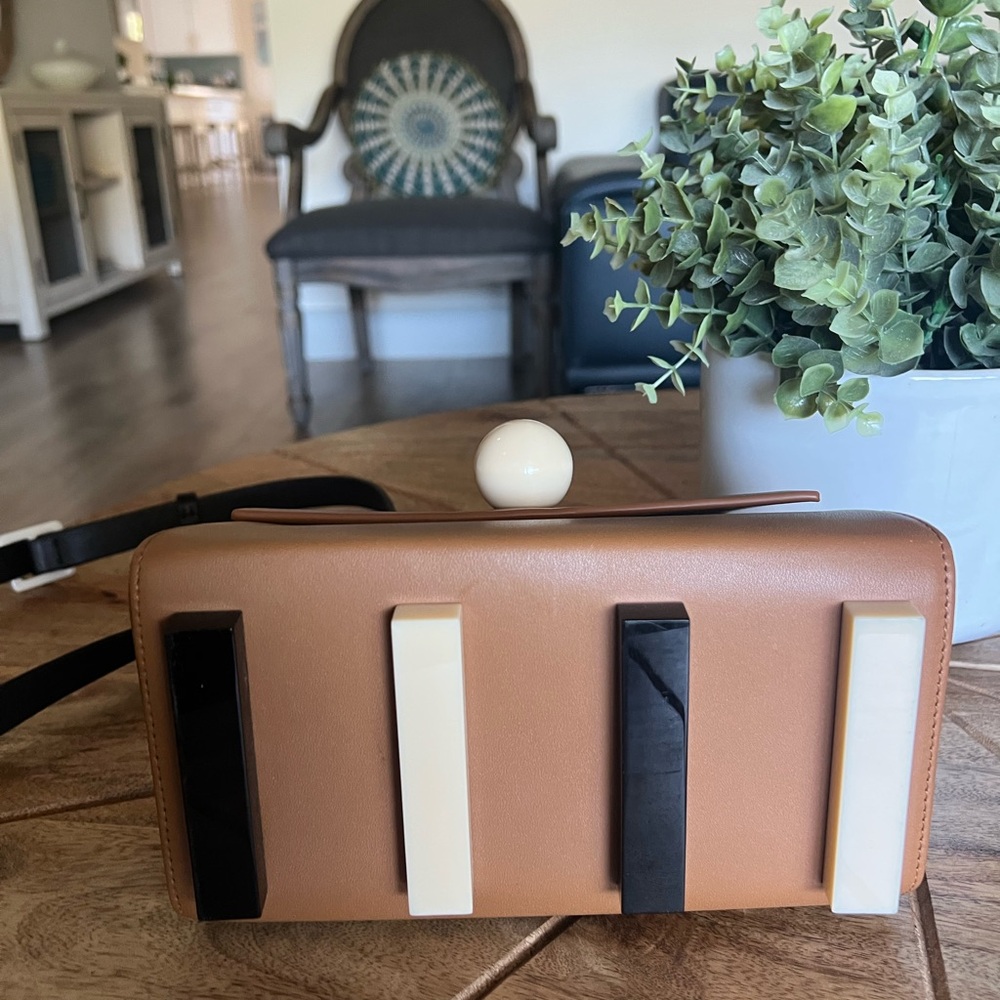 MATTER MATTERS GALLERY
MINI TRAPEZOID SHOULD BAG - BROWN Leather Crossbody Bag - Picture 7 of 16